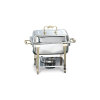 4.1-quart (3.8L) One-Half Size Chafer with Classic Brass Trim