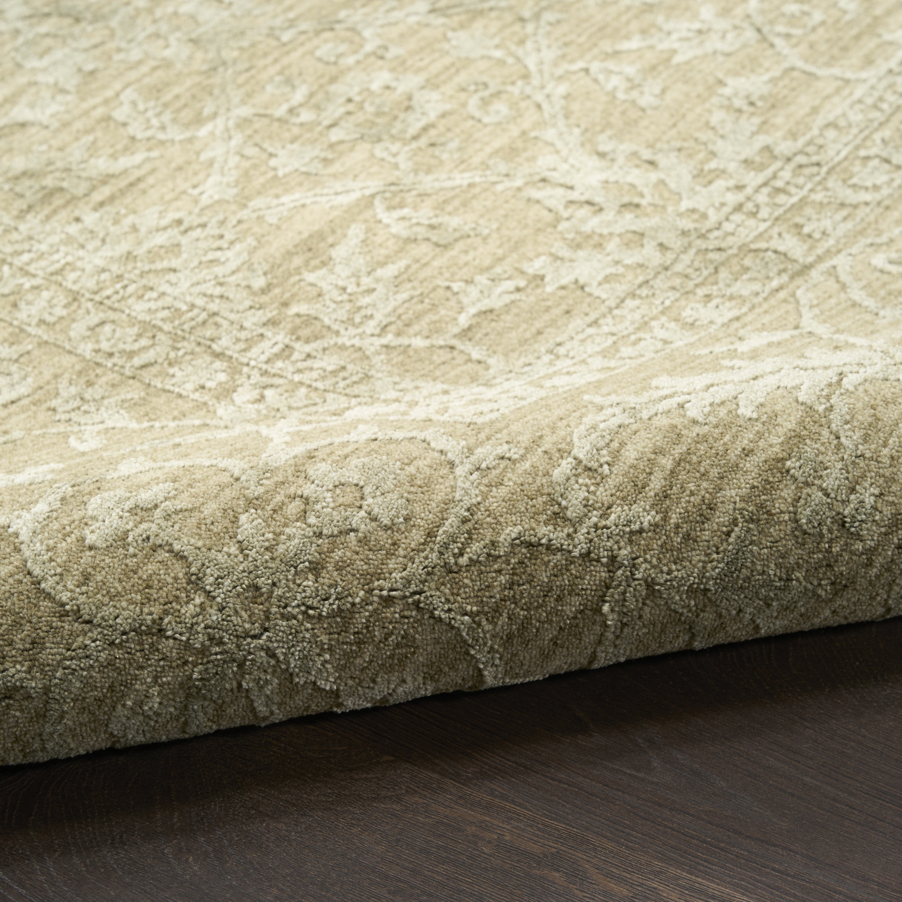 Nourison Moonlit 5'3" x 7'6" Green Vintage Indoor Rug