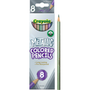 Colored Pencils, Metallic, 8 Count