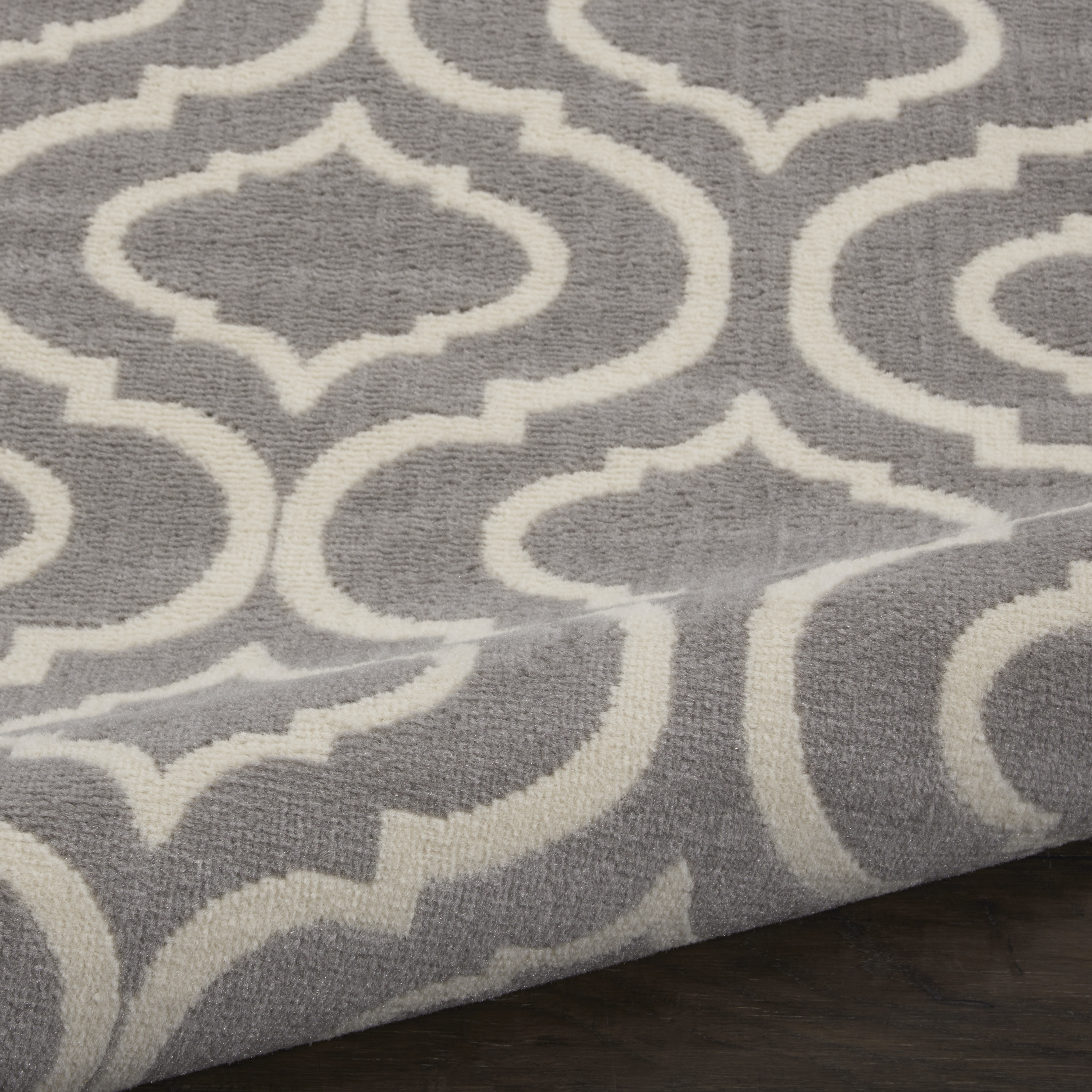 Nourison Jubilant 2' x 4' Grey Contemporary Indoor Rug