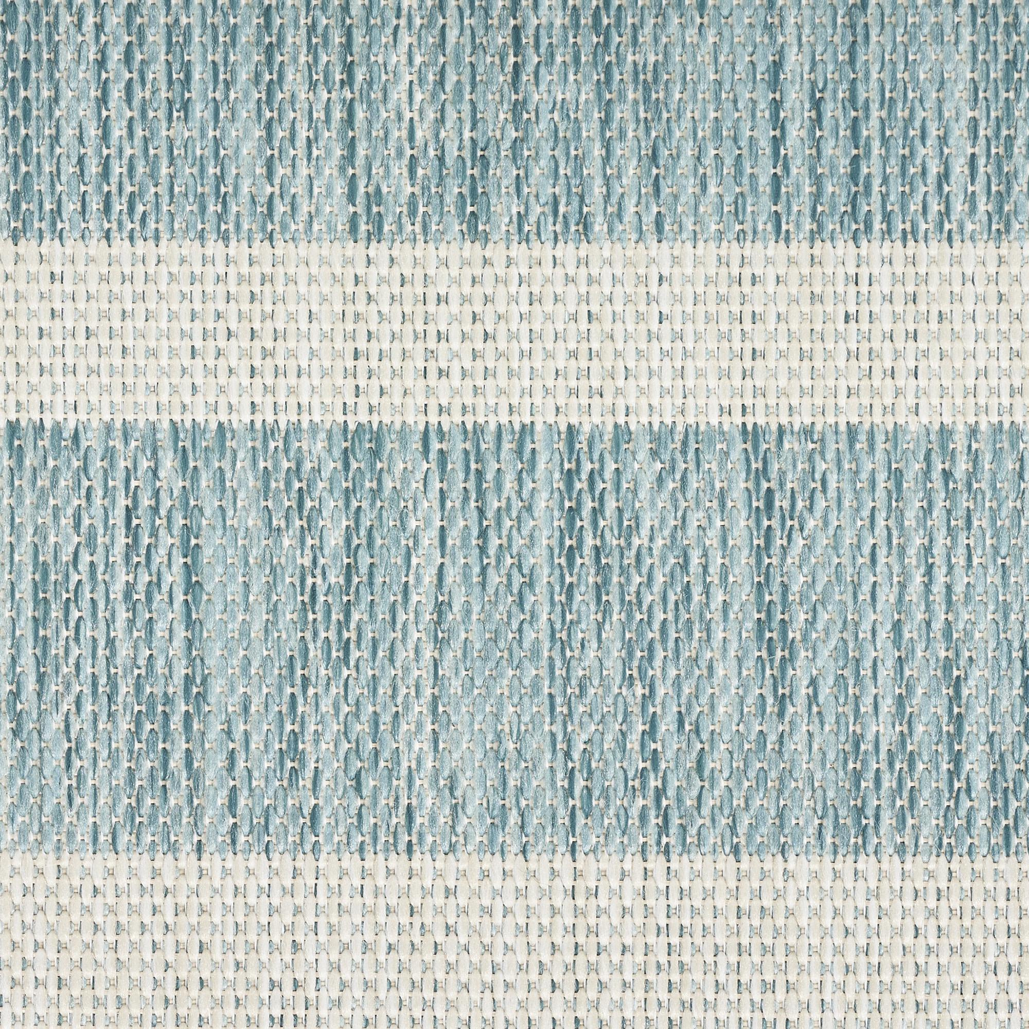 Nourison Positano 6' x Round Aqua Ivory Modern Rug