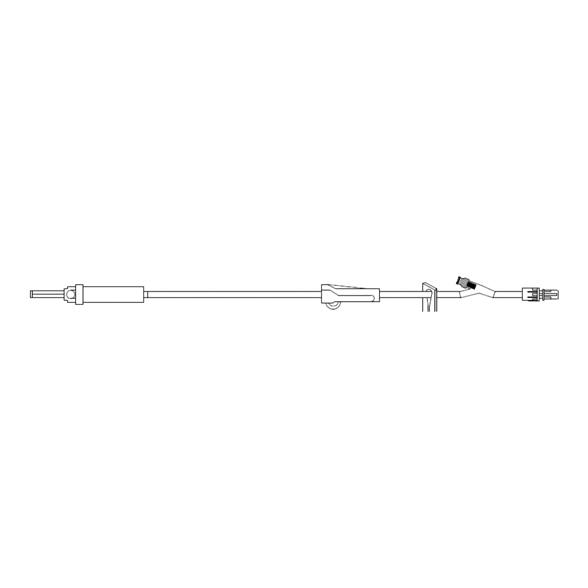 Intuvie LLC PRIMARY SET, 1 NF YSITE PUMP ANTI-FREE FLOW CLAMP 105" (50/C