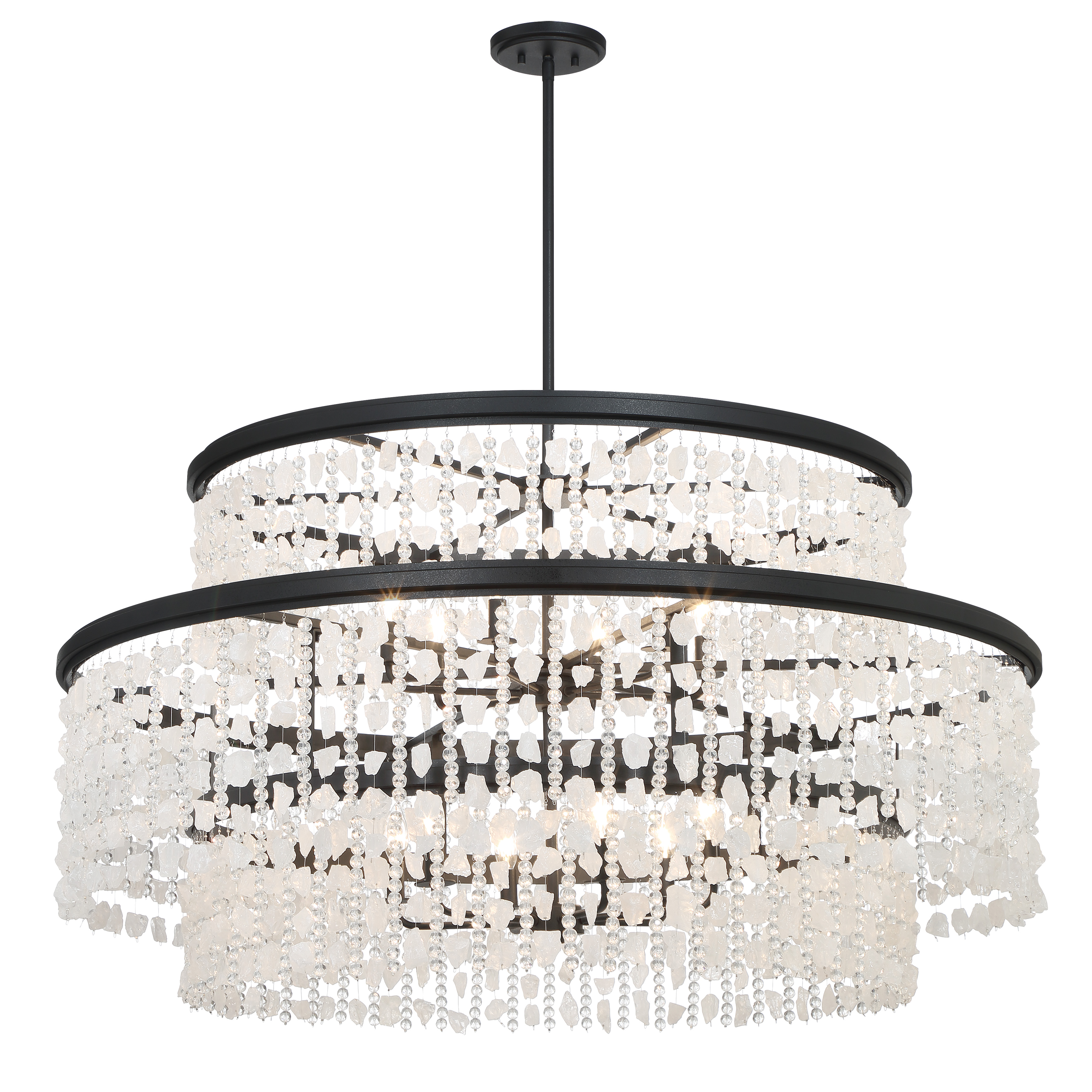 Shimmering Elegance 12 Light Chandelier