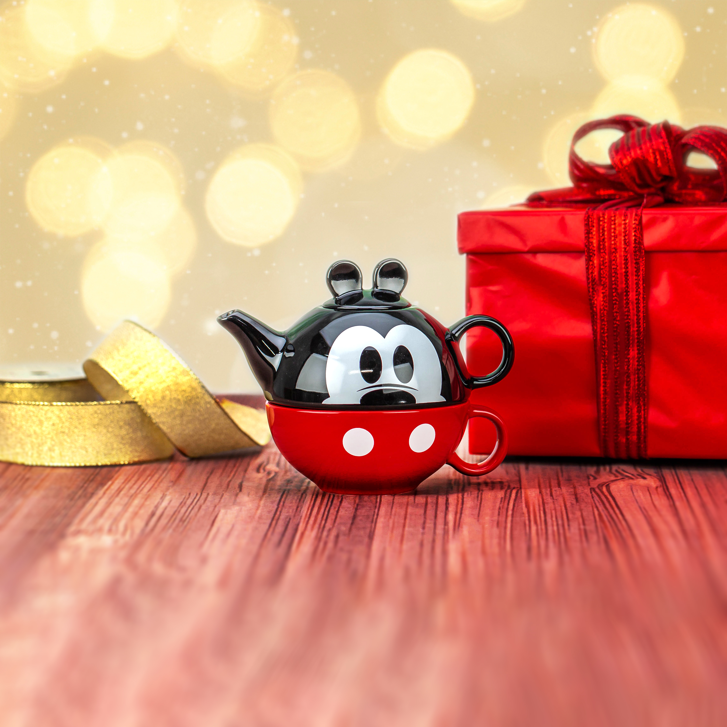 Disney Sculpted Ceramic Tea Set, Mickey Mouse, 4-piece set slideshow image 8 Disney Sculpted Ceramic Tea Set, Mickey Mouse, 4-piece set slideshow image 8