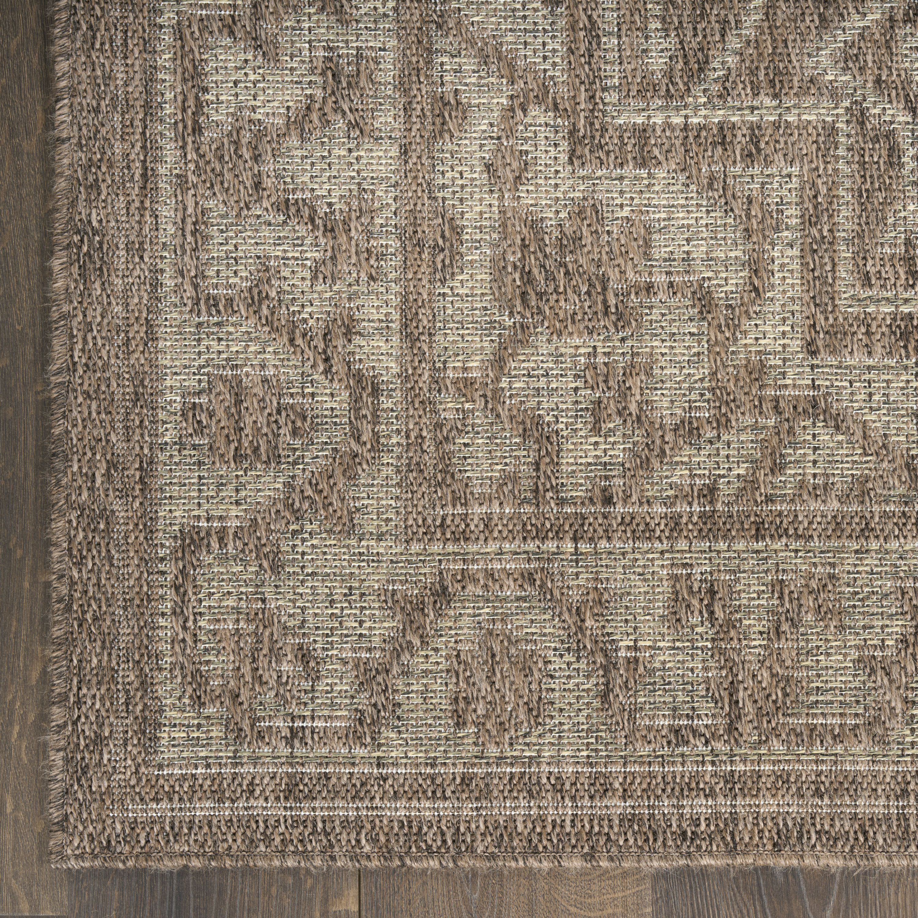 Nourison Tulum 2' x 3' Brown Outdoor Rug