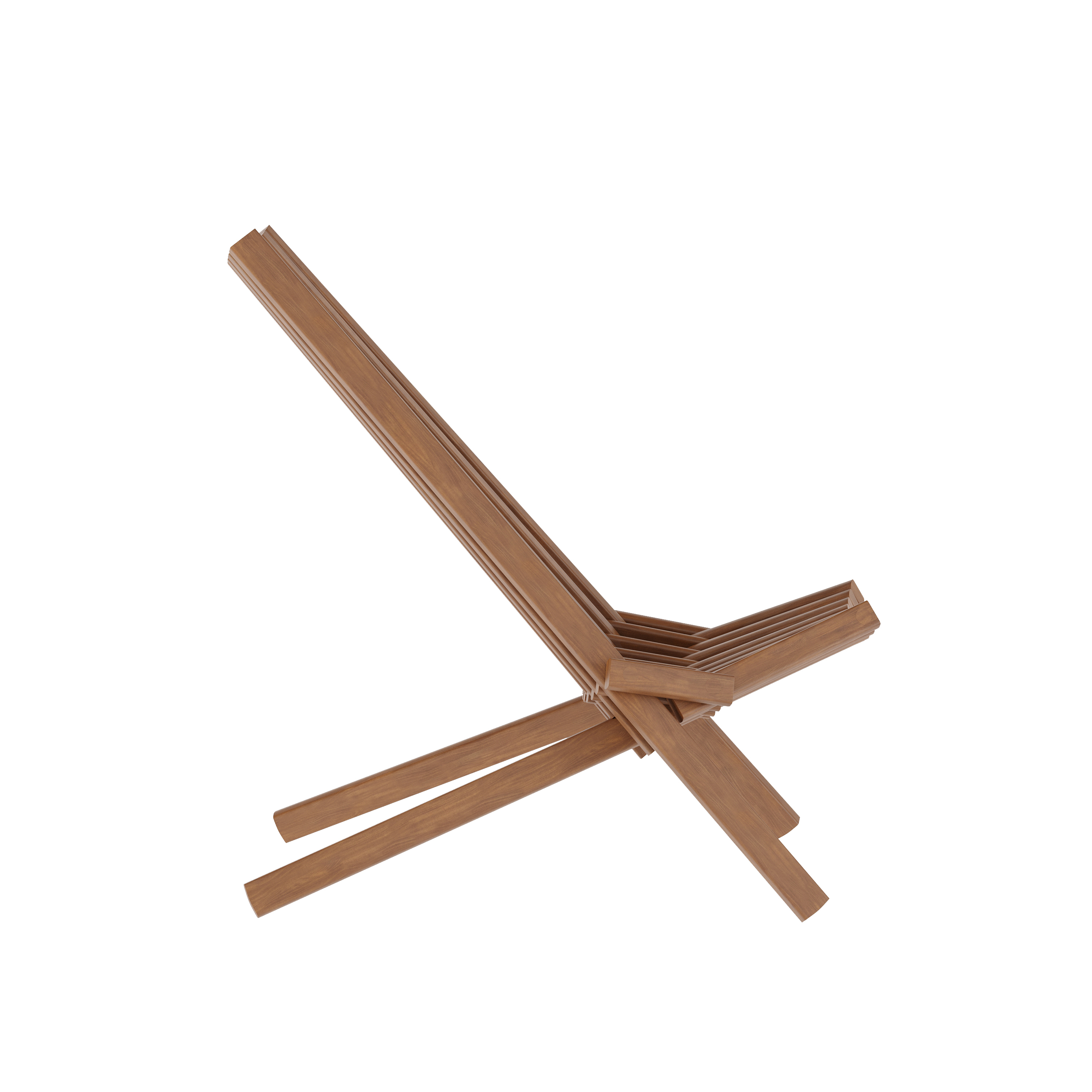 Duhram Black Folding Chair for Indoor/Outdoor Use with Acacia Wood Low Profil... - Picture 18 of 21