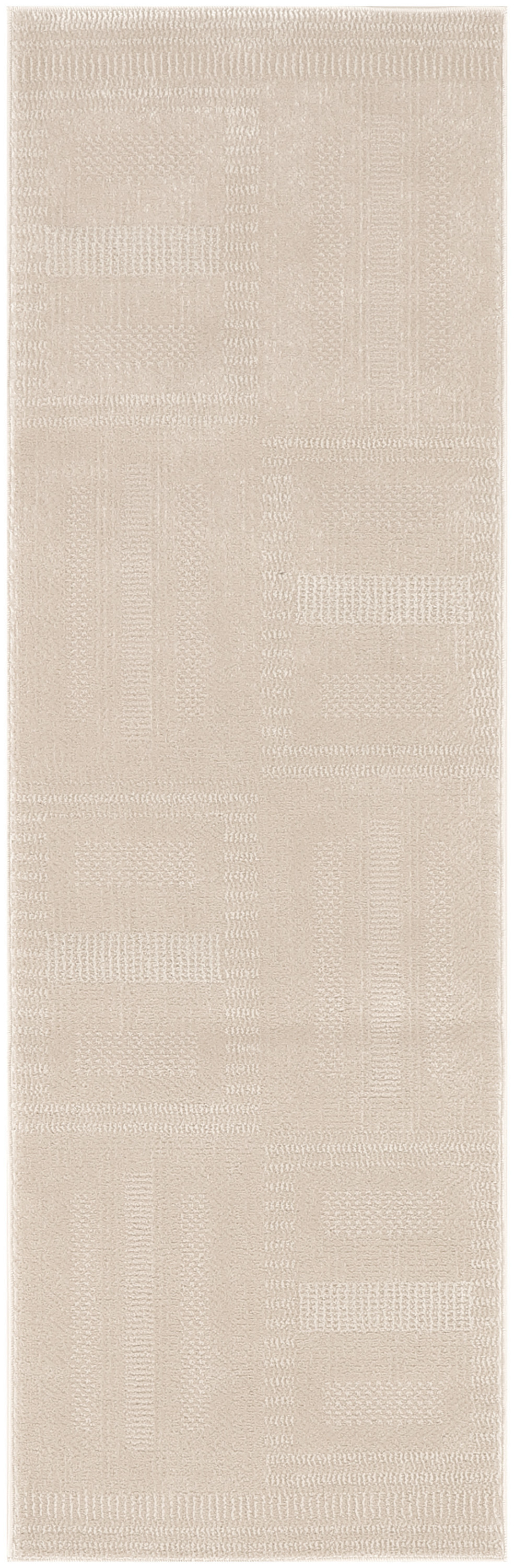 Nourison Nordic 2' x 6' Taupe Modern Indoor Rug