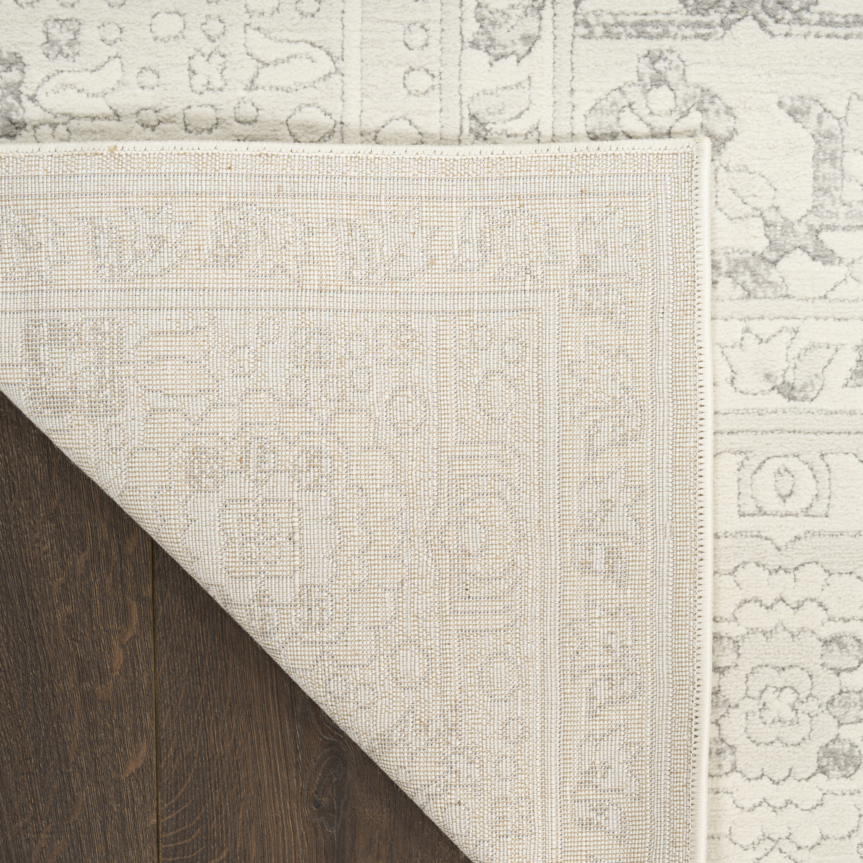 Nourison Grace 5'3" x 7'3" Grey Vintage Indoor Rug