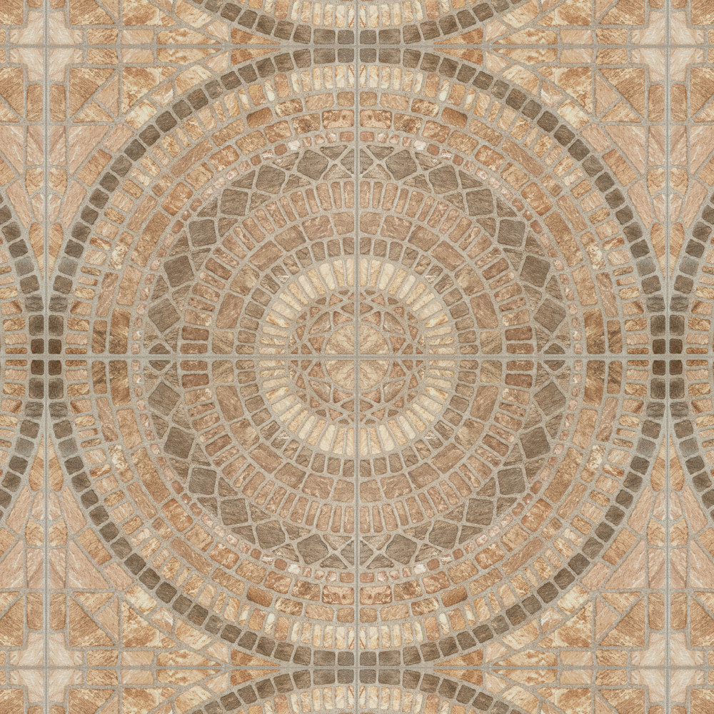 Terra Beige 17.75x17.75 Square Ceramic Floor and Wall Digital Pattern