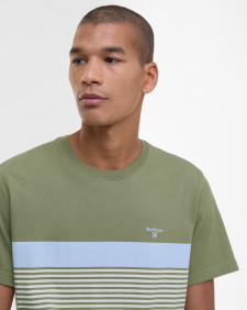 Braeside Striped T-Shirt Light Moss