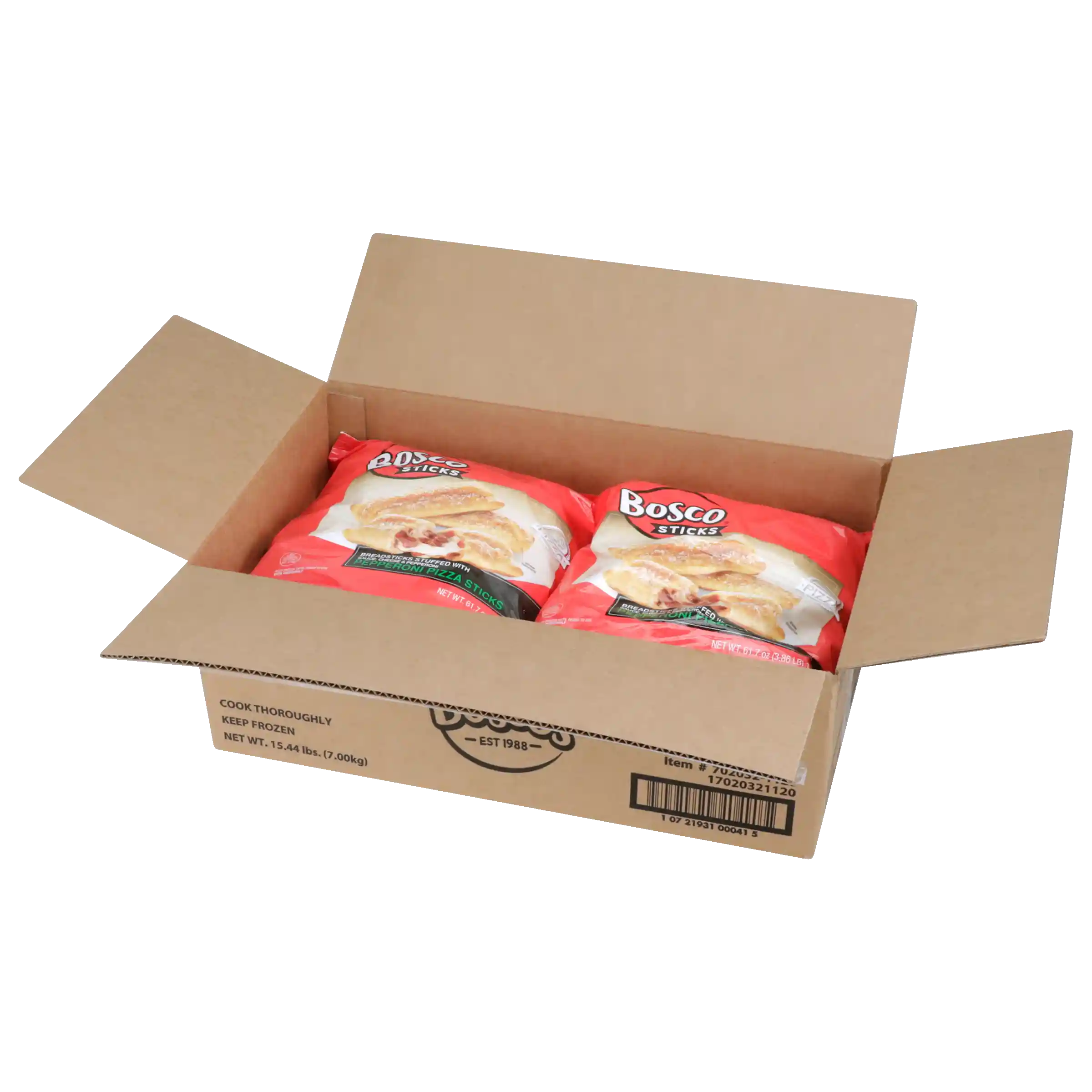 Bosco® 4 Inch Pepperoni, Mozzarella Cheese and Pizza Sauce Stuffed Breadsticks_image_4