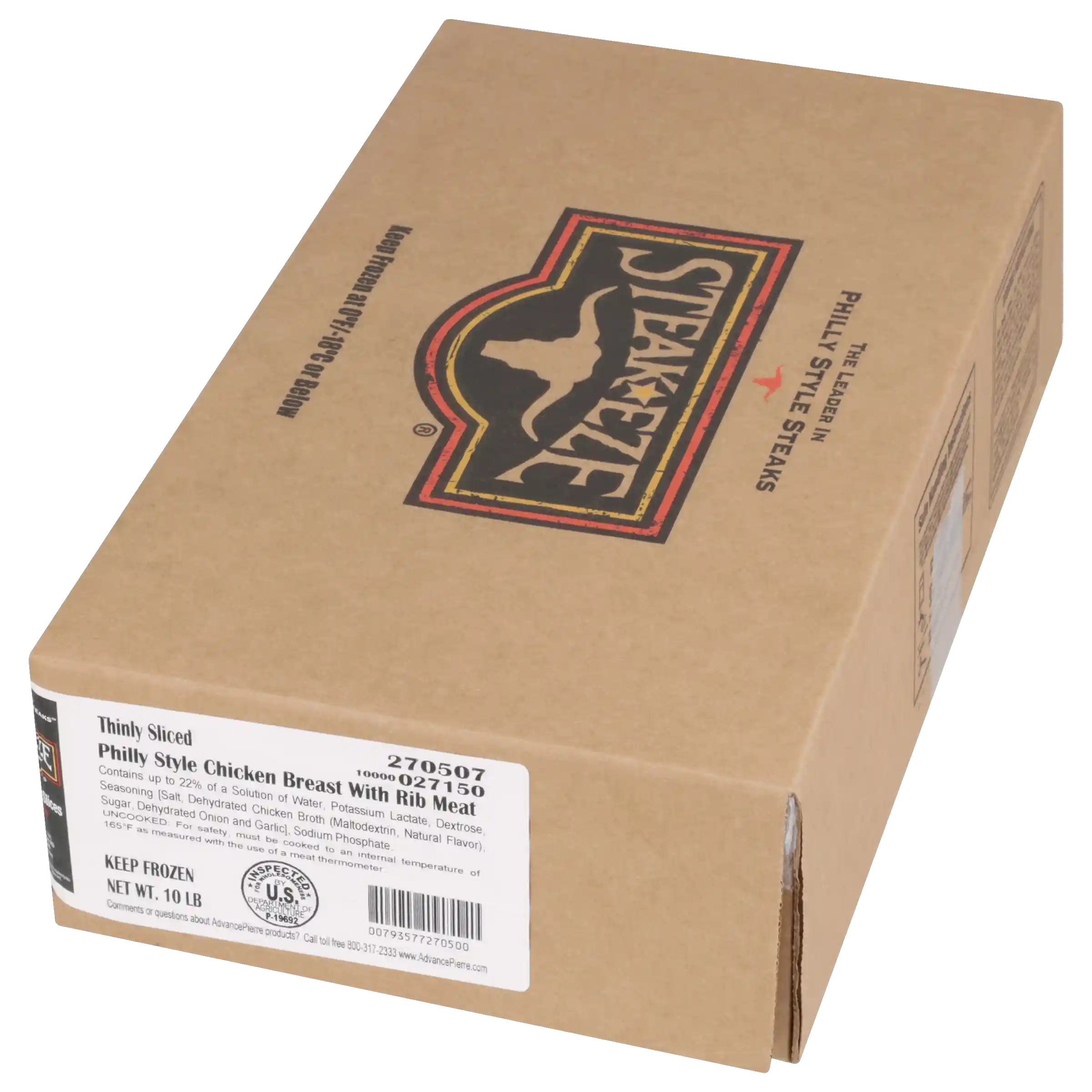 Steak EZE® Uncooked Thin Sliced Philly Style Chicken Breast w/ Rib Meat_image_5