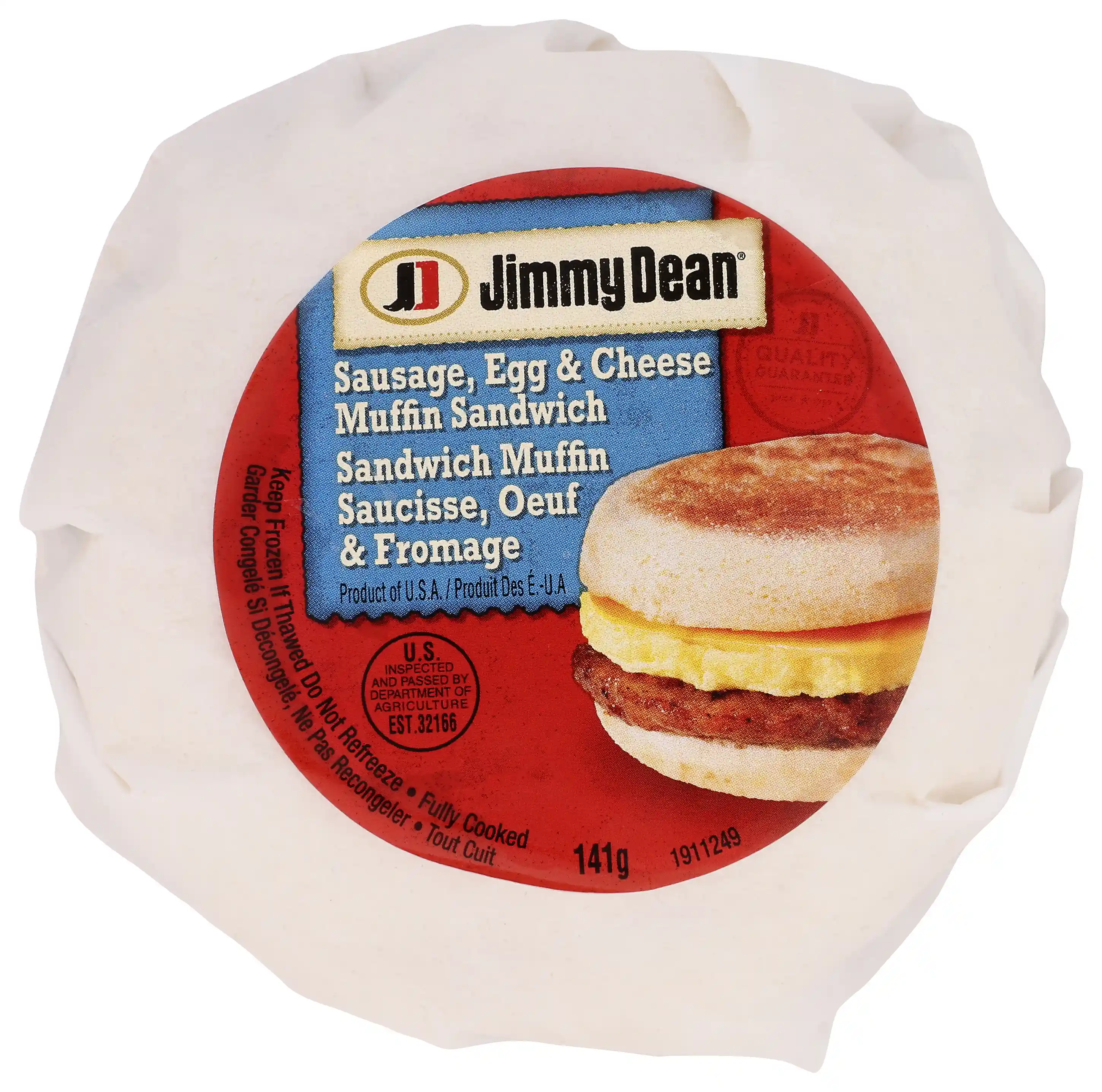 Jimmy Dean® Butcher Wrapped Sausage Egg and Cheese Muffin Sandwich_image_11