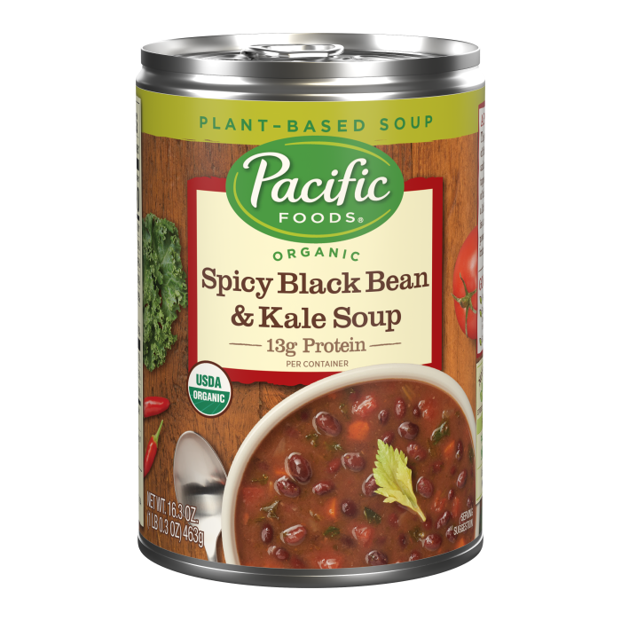 Organic Spicy Black Bean and Kale Soup