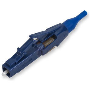 UniCam Secure Keyed LC Connector, Singlemode (OS2) Blue