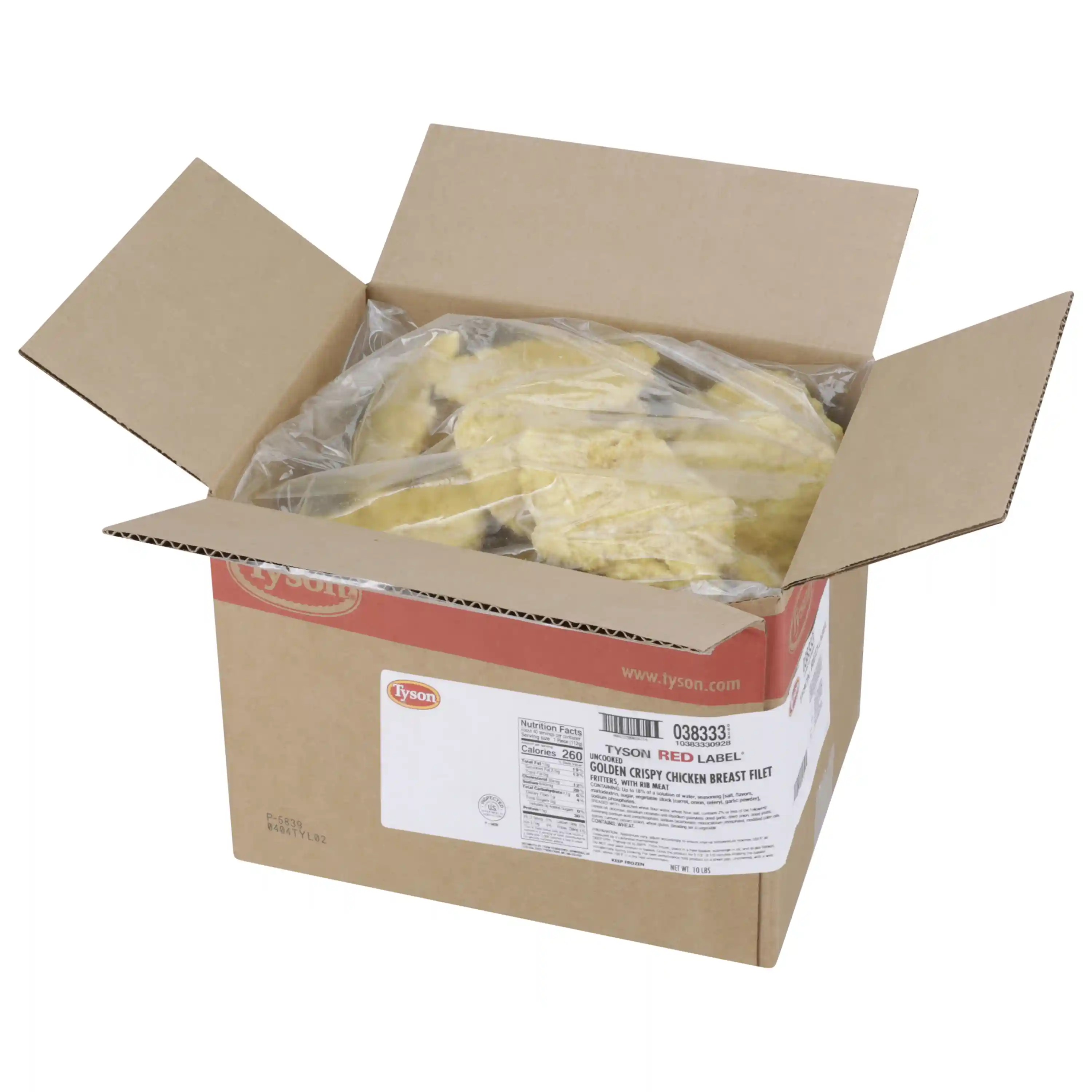 Tyson Red Label® Uncooked Golden Crispy Chicken Breast Filet Fritters, 4 oz. _image_4