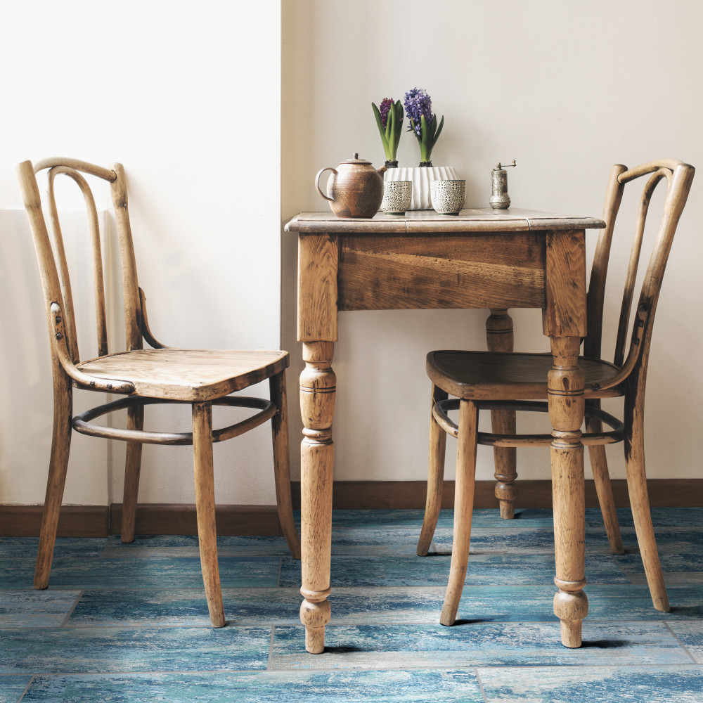 Cassis Blue 8-1/2 in. x 35-1/2 in. Porcelain Floor and Wall Tile