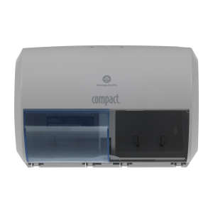 Georgia Pacific, Compact® 2-roll Side-by-side, Coreless Bath Tissue Dispenser, Gray