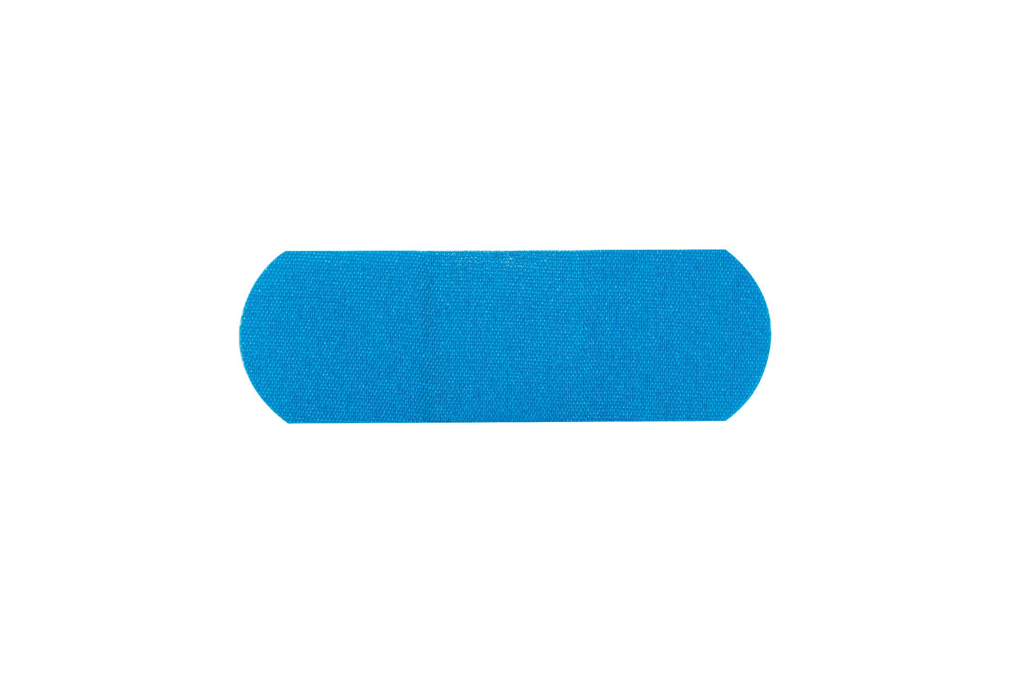 American® White Cross Blue Metal Detectable Adhesive Strip, 1 x 3 Inch