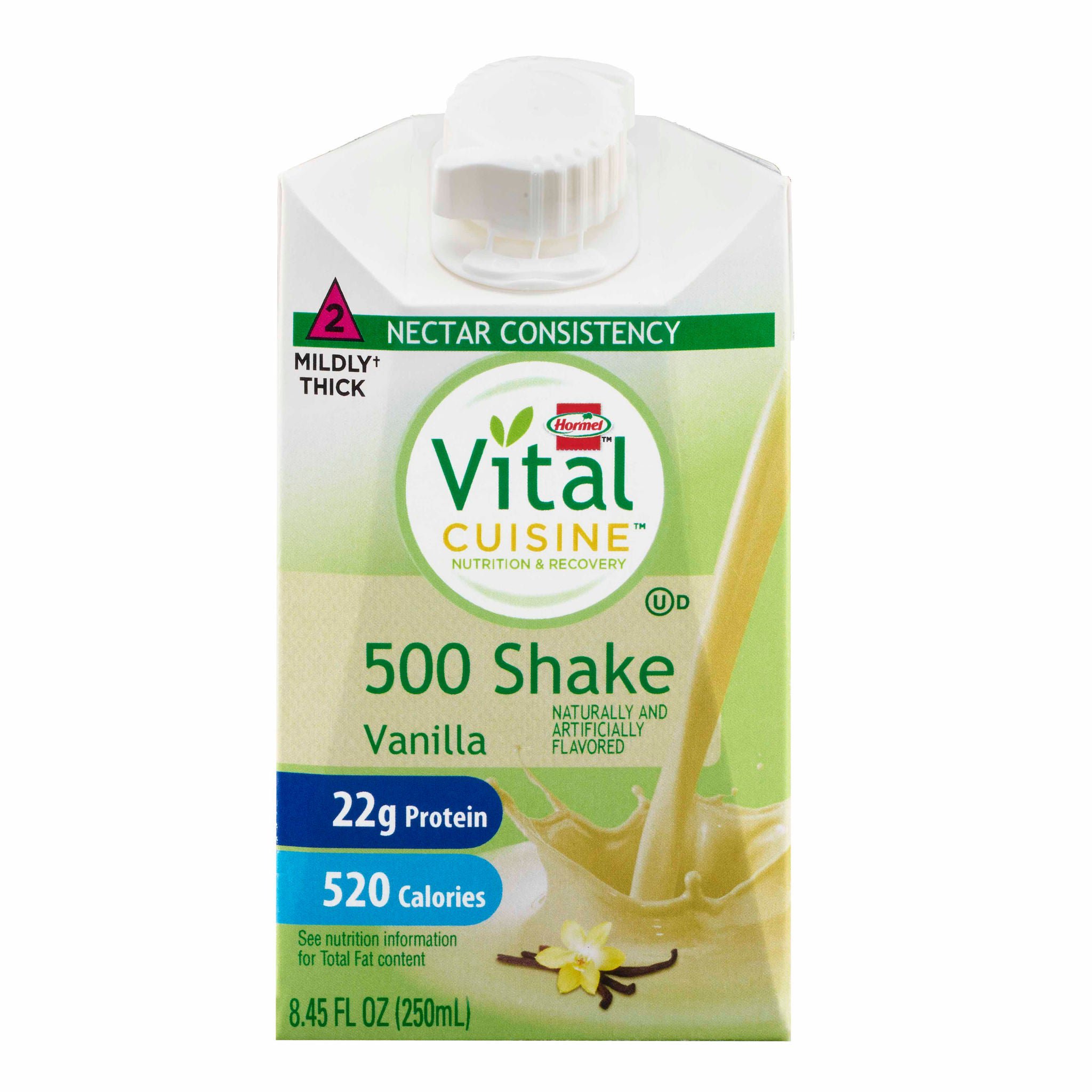 Vital Cuisine® 500 Shake Vanilla Nutrition and Recovery, 8.45-ounce carton