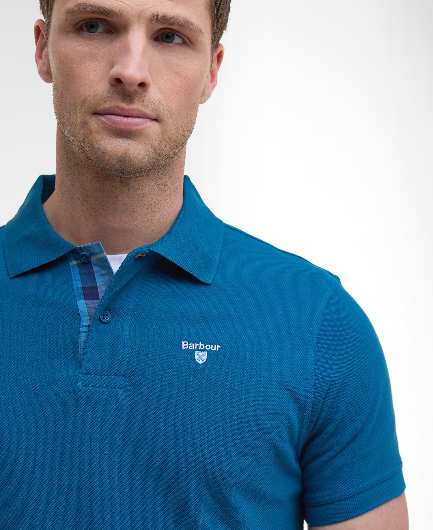 Tartan Pique Polo Shirt image number 3
