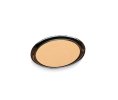 16-inch round cork-lined laminated serving tray in brown
