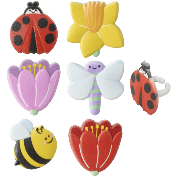 Springtime Blooms Cupcake Rings