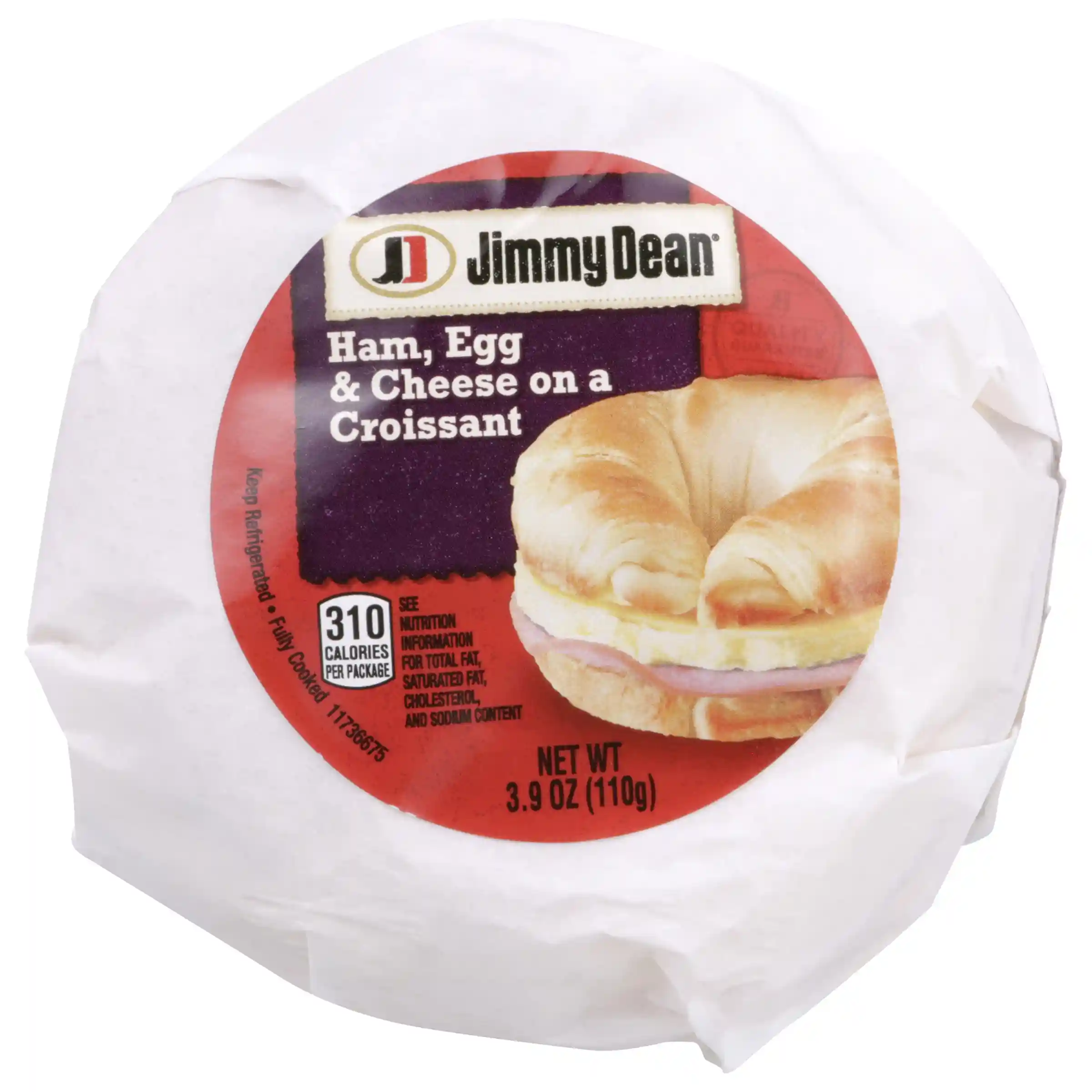 Jimmy Dean® Butcher Wrapped Ham, Egg & Cheese Croissant_image_2
