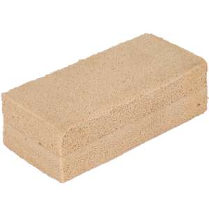 Unger, Soot Master Sponge, 6/Cs, Rectangle, 3"x6", Tan
