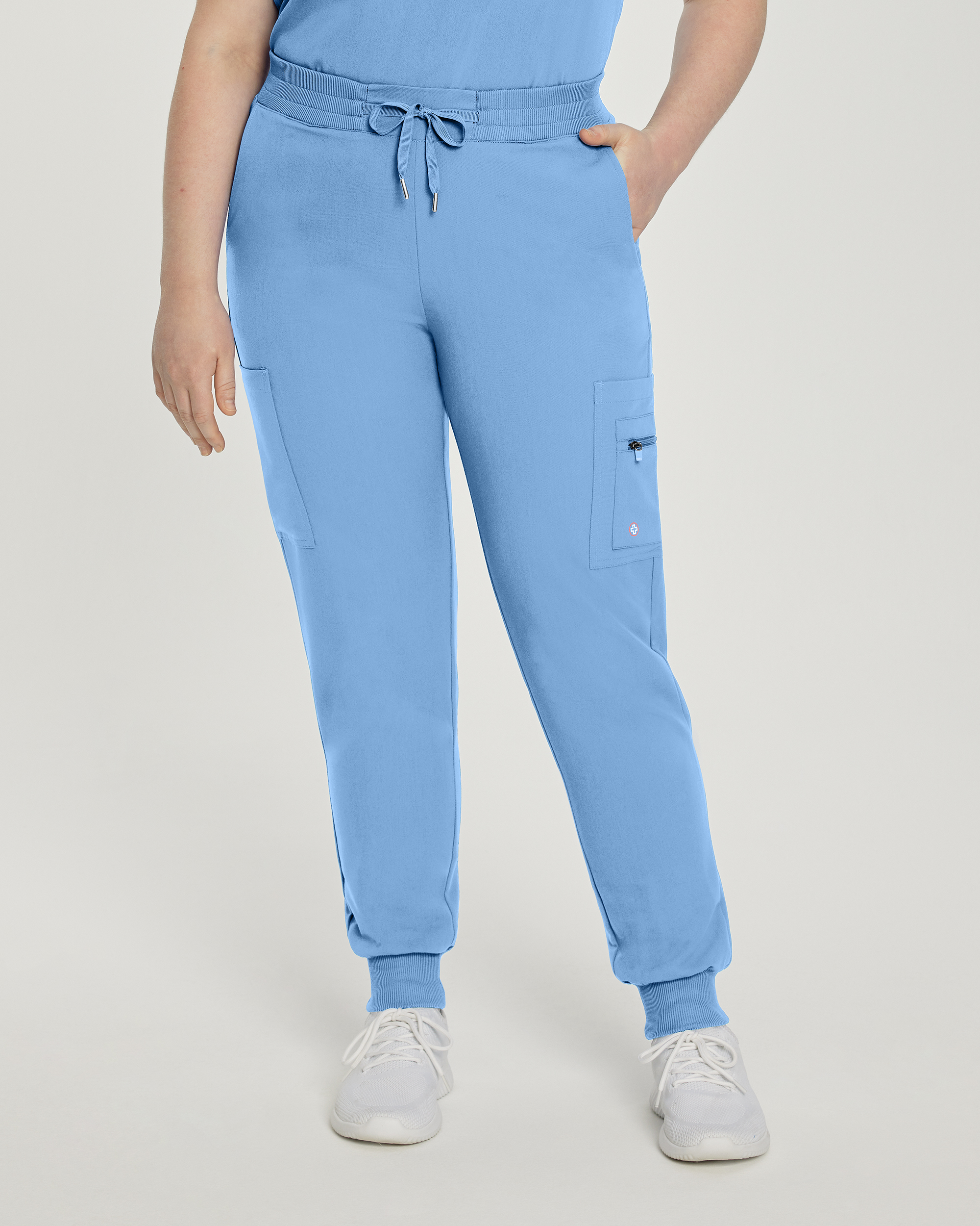 White Cross V-Tess Women‘s Jogger Scrub Pants-White Cross