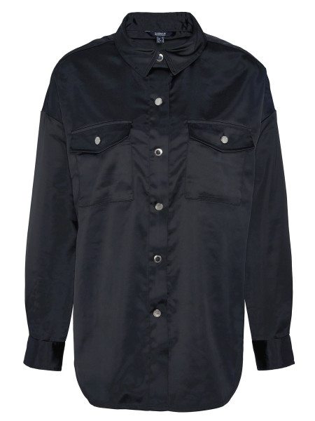 Della Satin Long-Sleeved Shirt