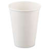 Solo, Single-Sided Poly Paper Hot Cups, 12 oz, White
