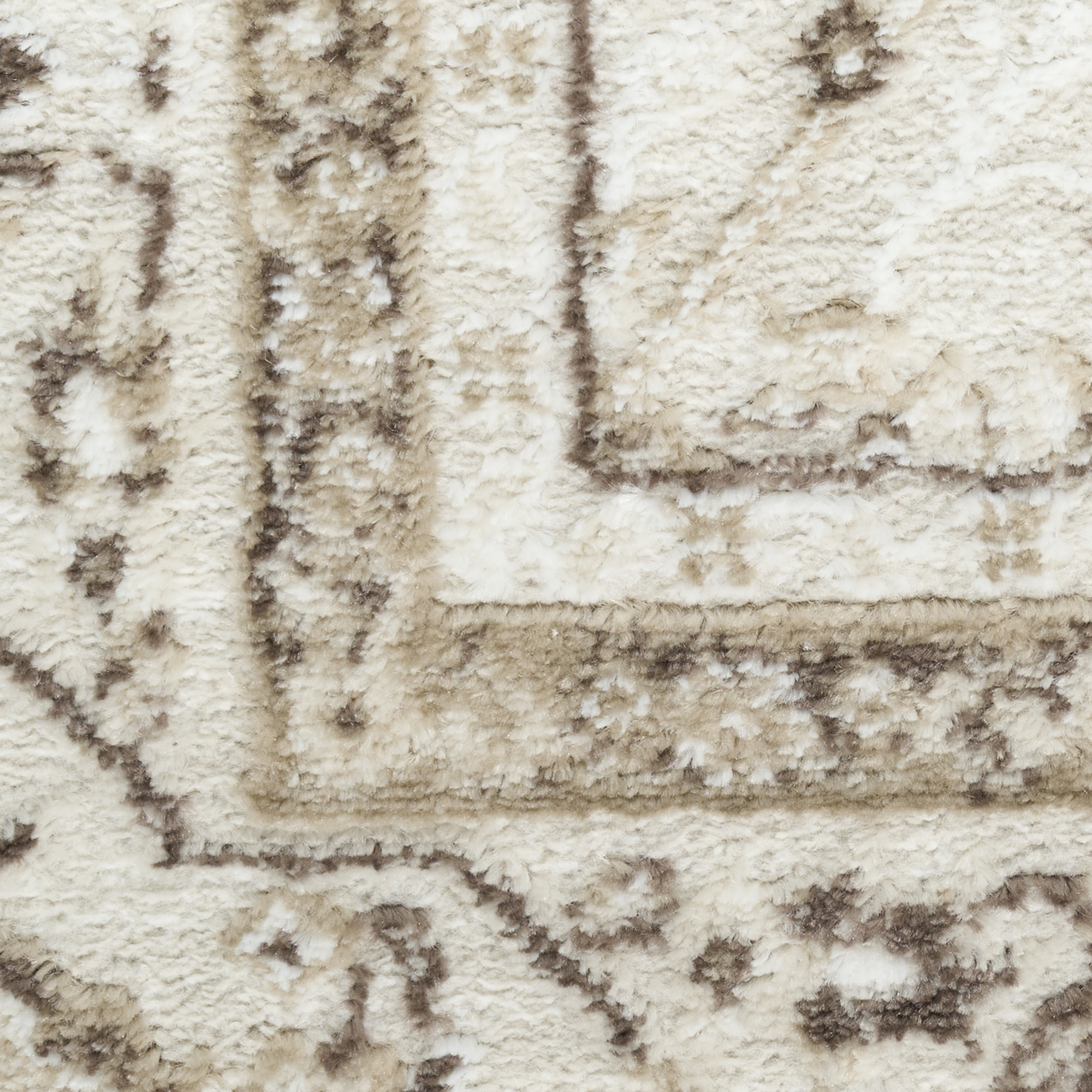 Nourison Dekor 2' x 4' Ivory Brown Vintage Indoor Rug