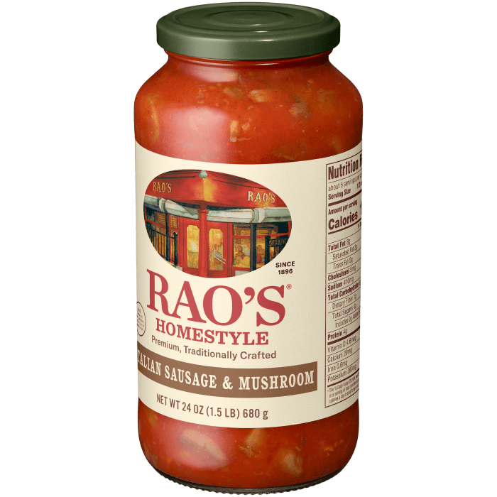 Sausage & Mushroom Sauce, 24 oz - Right angle Image