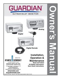 Guardian Analog UV Monitor for S2400 Manual