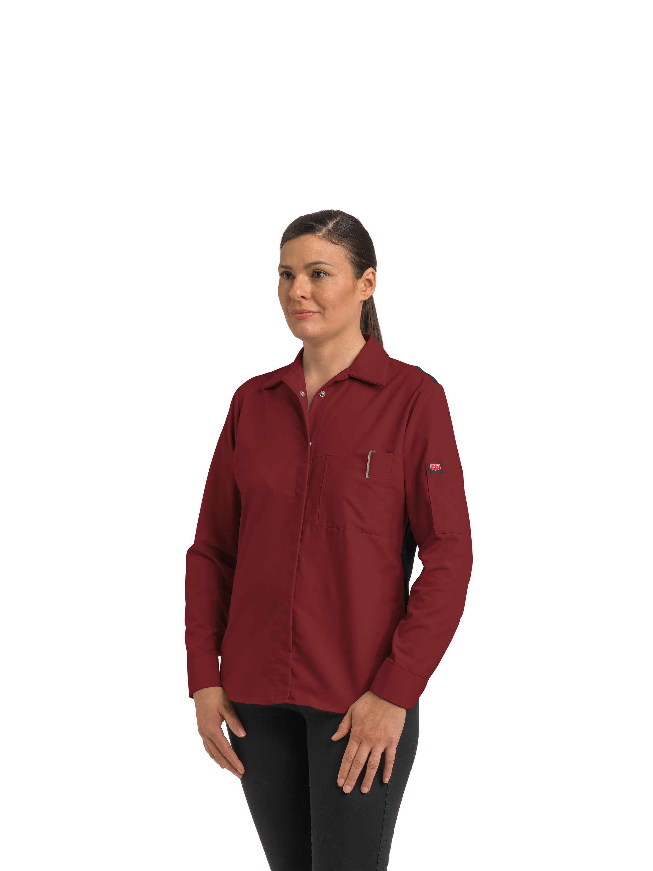 Camisa Red Kap para mujer manga larga Performance Plus Shop con tecnología OilBlok - Imagen 20 de 26