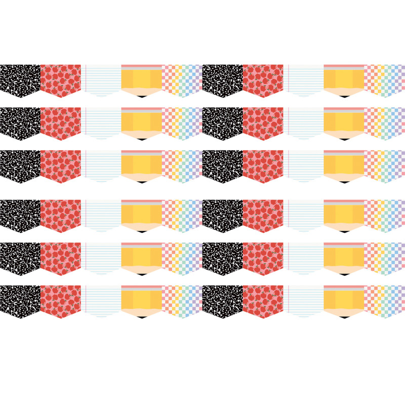 Cool for School Die-Cut Border Trim, 35 Feet Per Pack, 6 Packs