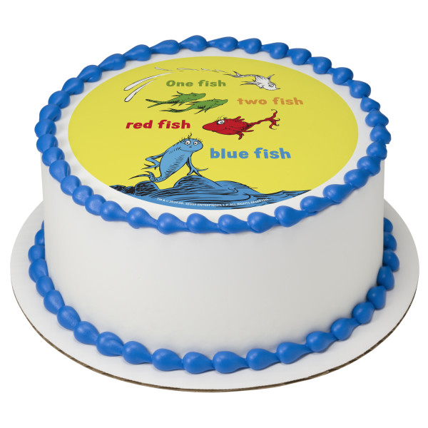 Dr. Seuss One Fish, Two Fish PhotoCake® Edible Image®
