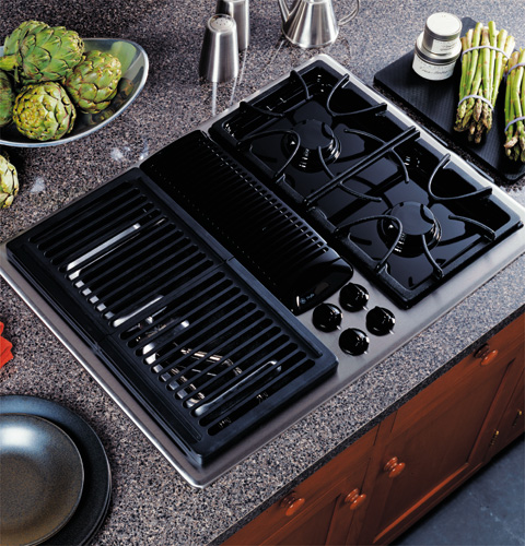 GE Profile™ Built-In Downdraft Gas Modular Cooktop