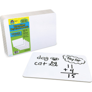 Double-Sided Premium Blank Dry Erase Boards, Pack of 10