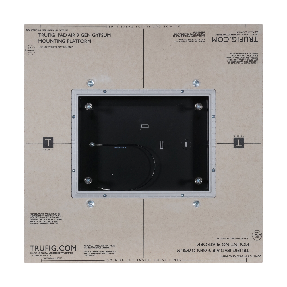 MOUNTING PLATFORM | IPAD AIR11-A16 GYPSUM 1/2" MOUNTING PLATFORM - USED FOR DRYWALL OR SMALL TILE INSTALLATION