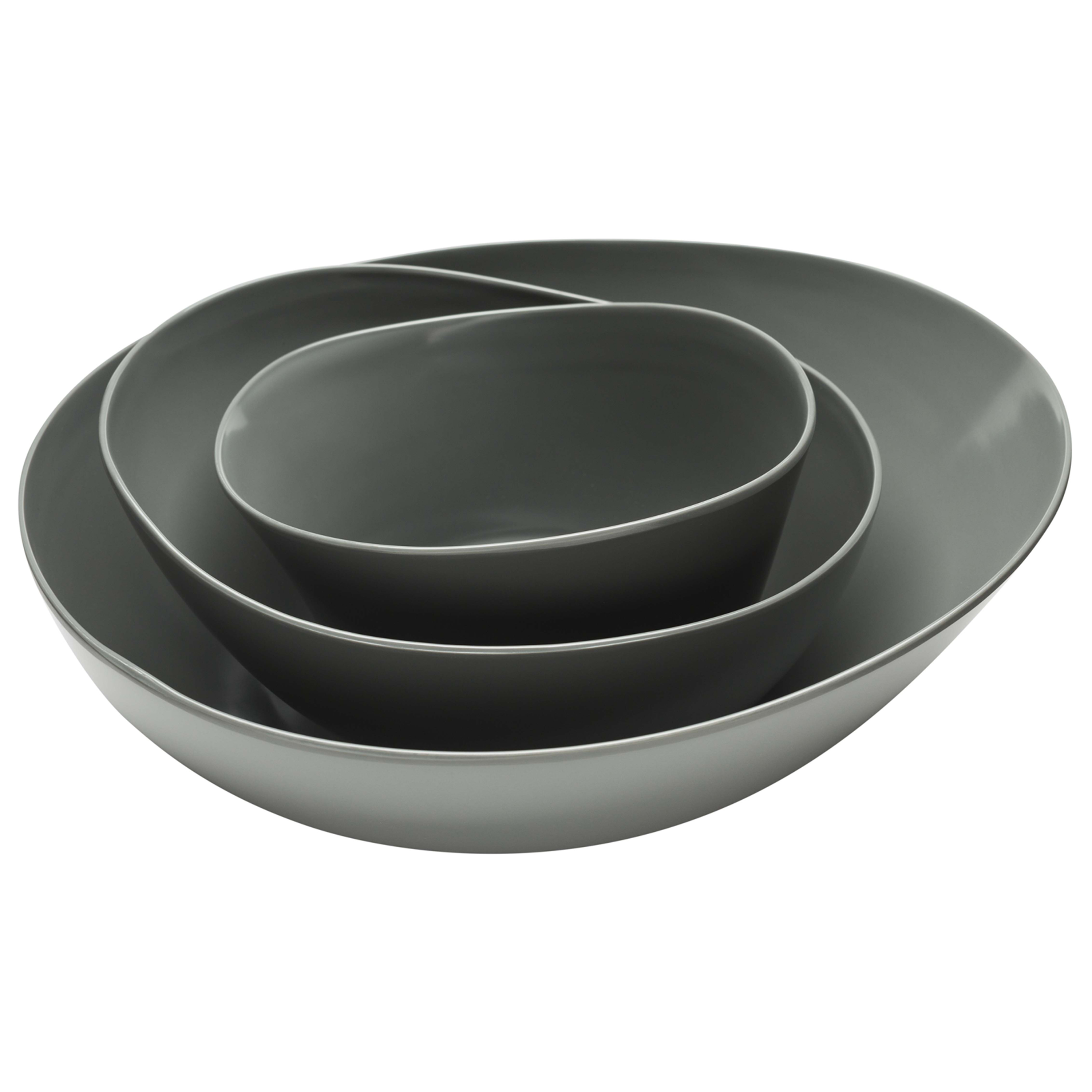 Moso Dishwasher-Safe Bamboo Bowl Set, Dover, 3-piece set