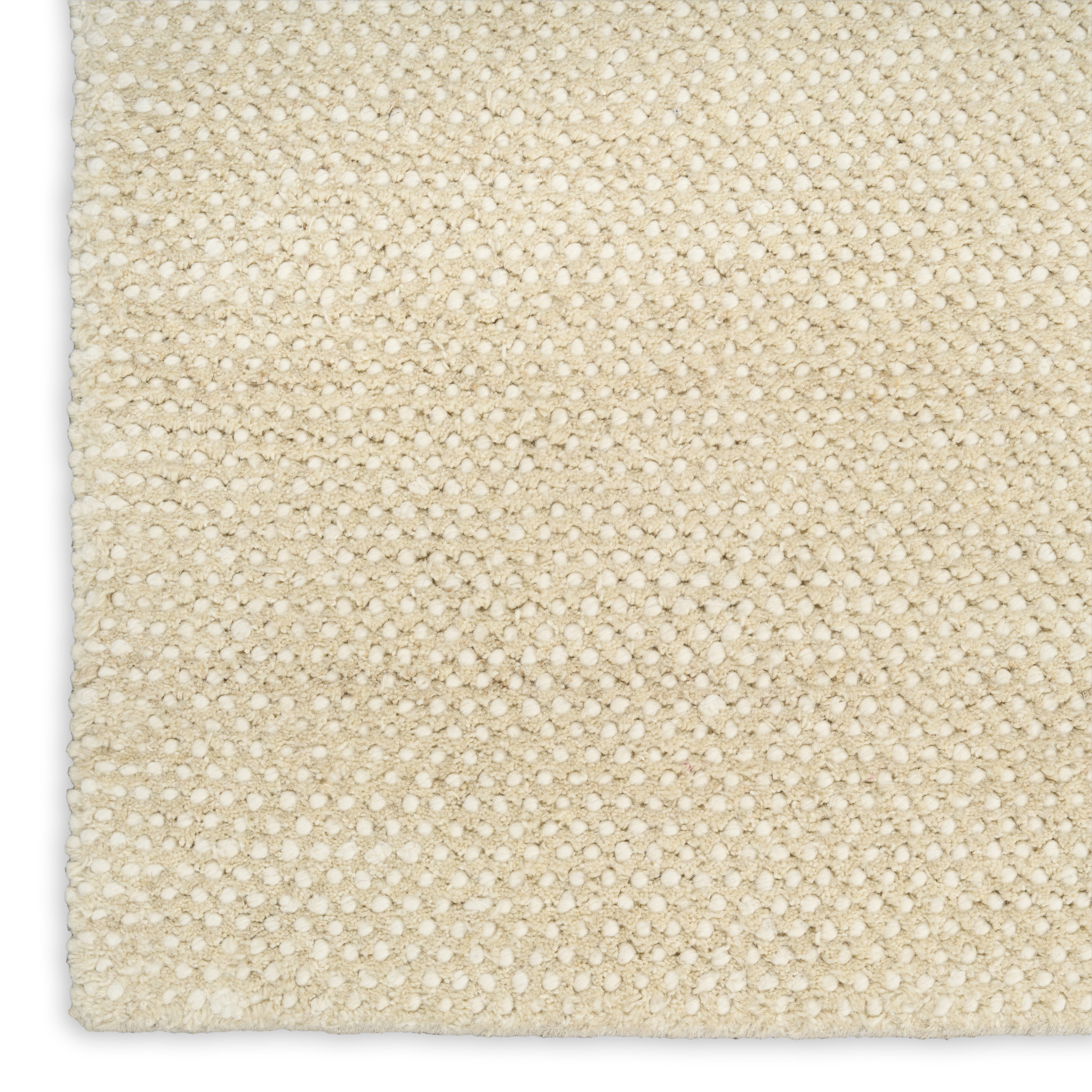 DKNY Pure Rows 5'3" x 7'3" Ivory Beige Farmhouse Indoor Rug