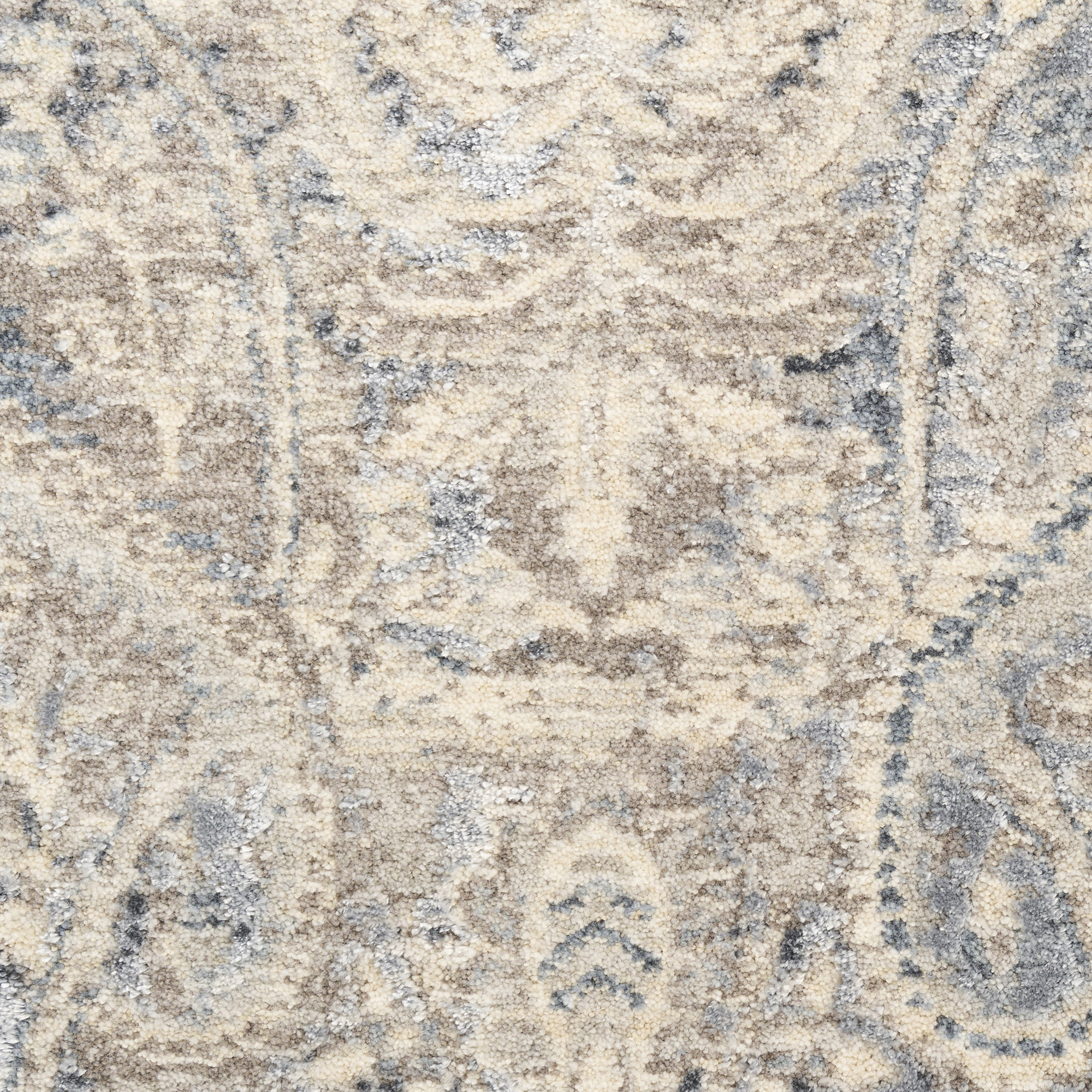 Nourison Sultana 7'10" x 10'2" Grey Blue Vintage Indoor Rug