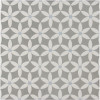 Encaustic Echoes Lapis 8×8 Bloom Decorative Tile