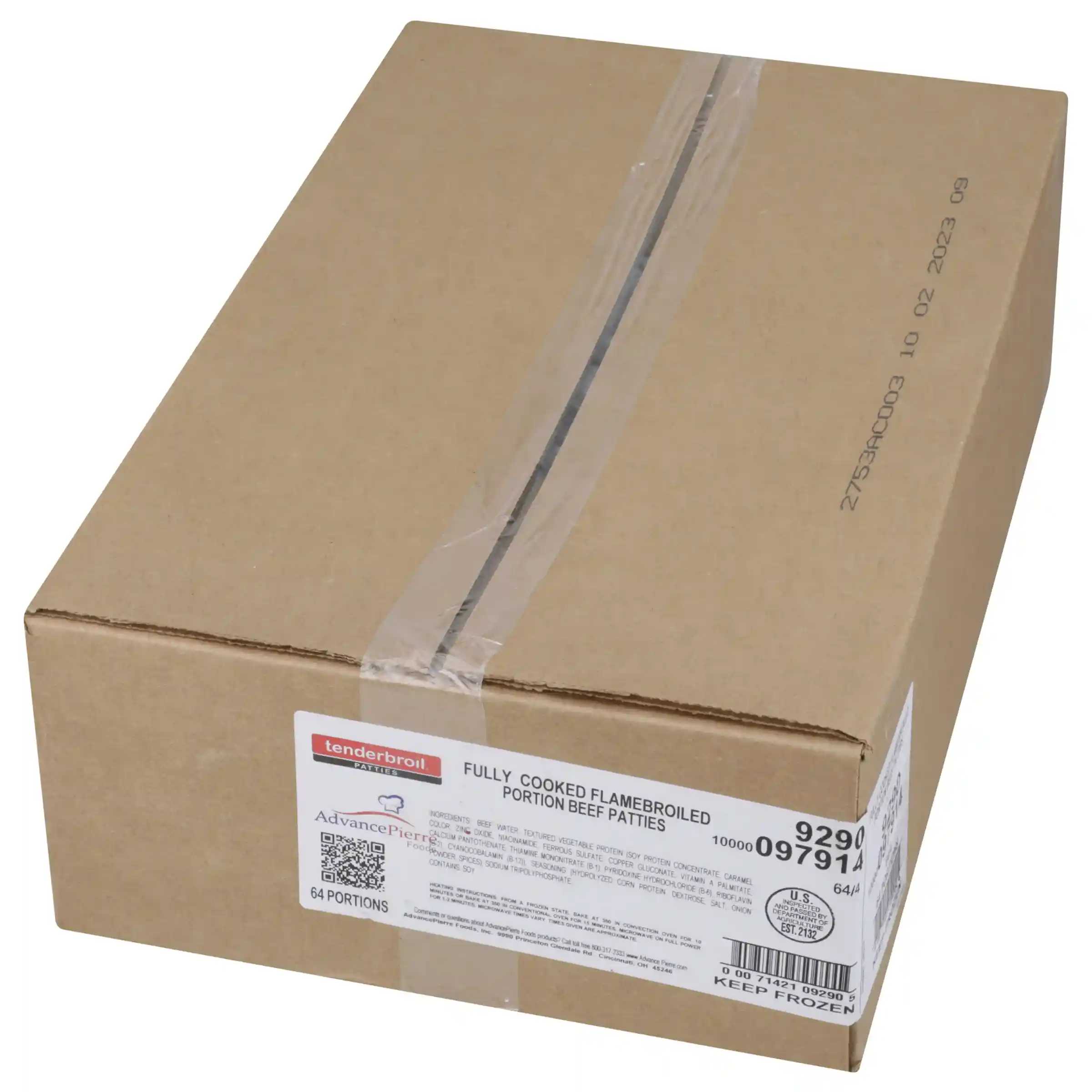 Tenderbroil® Fully Cooked Flame Grilled Beef Pattie, 4 oz, 64 Pieces per case, 16 Lbs      _image_5