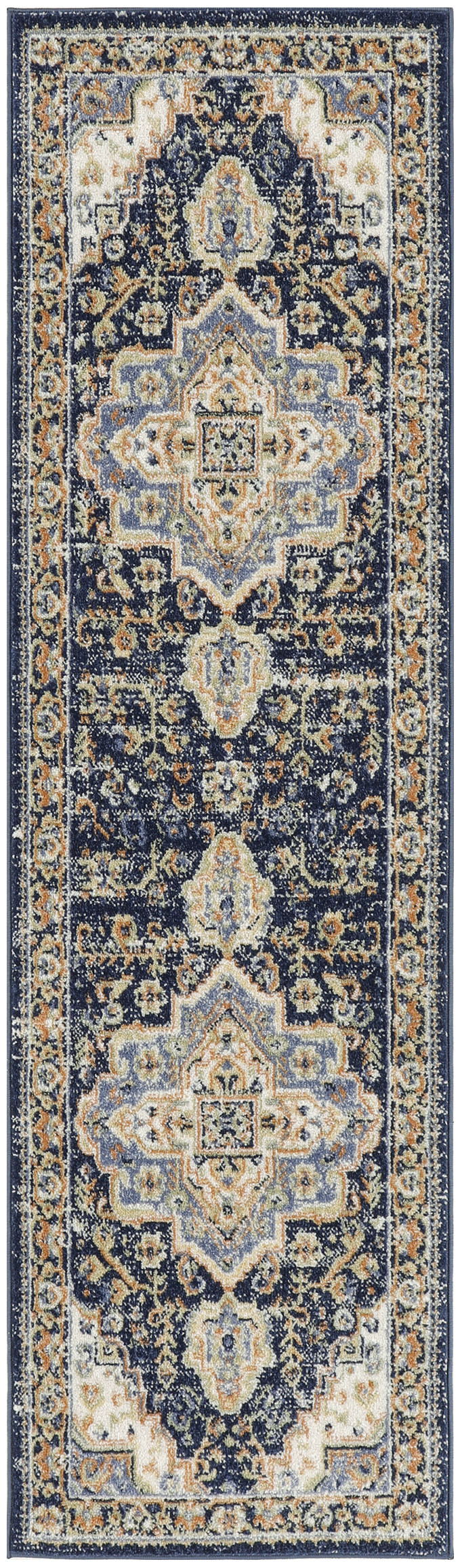 Nourison Nourison Essentials Persian 2'2" x 14 Navy Vintage Rug