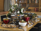 Black chafer stand for Intrigue® square induction chafer