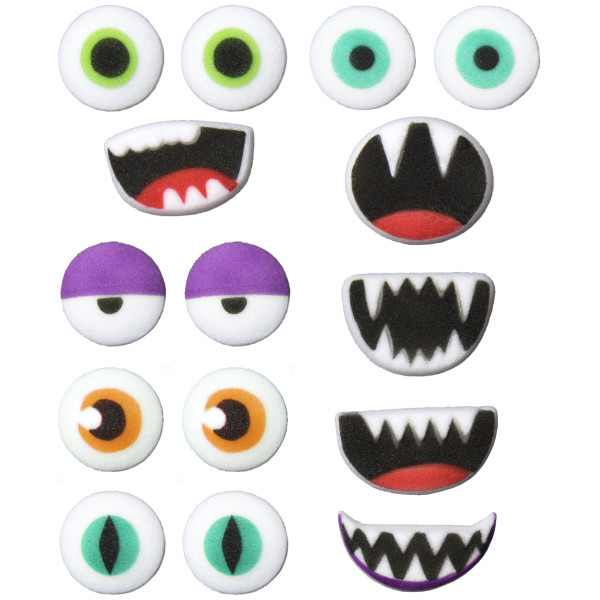 Monster Face Assortment Dec-Ons® Decorations