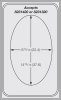 Miramar® stainless steel template for one large oval food pan